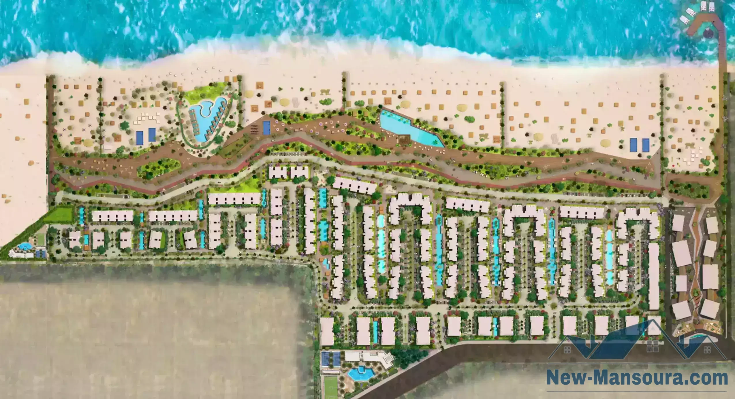 مخطط كمبوند دره باي رأس البرّ ماستر بلان 1 - Dorra bay compound ras albar master plan