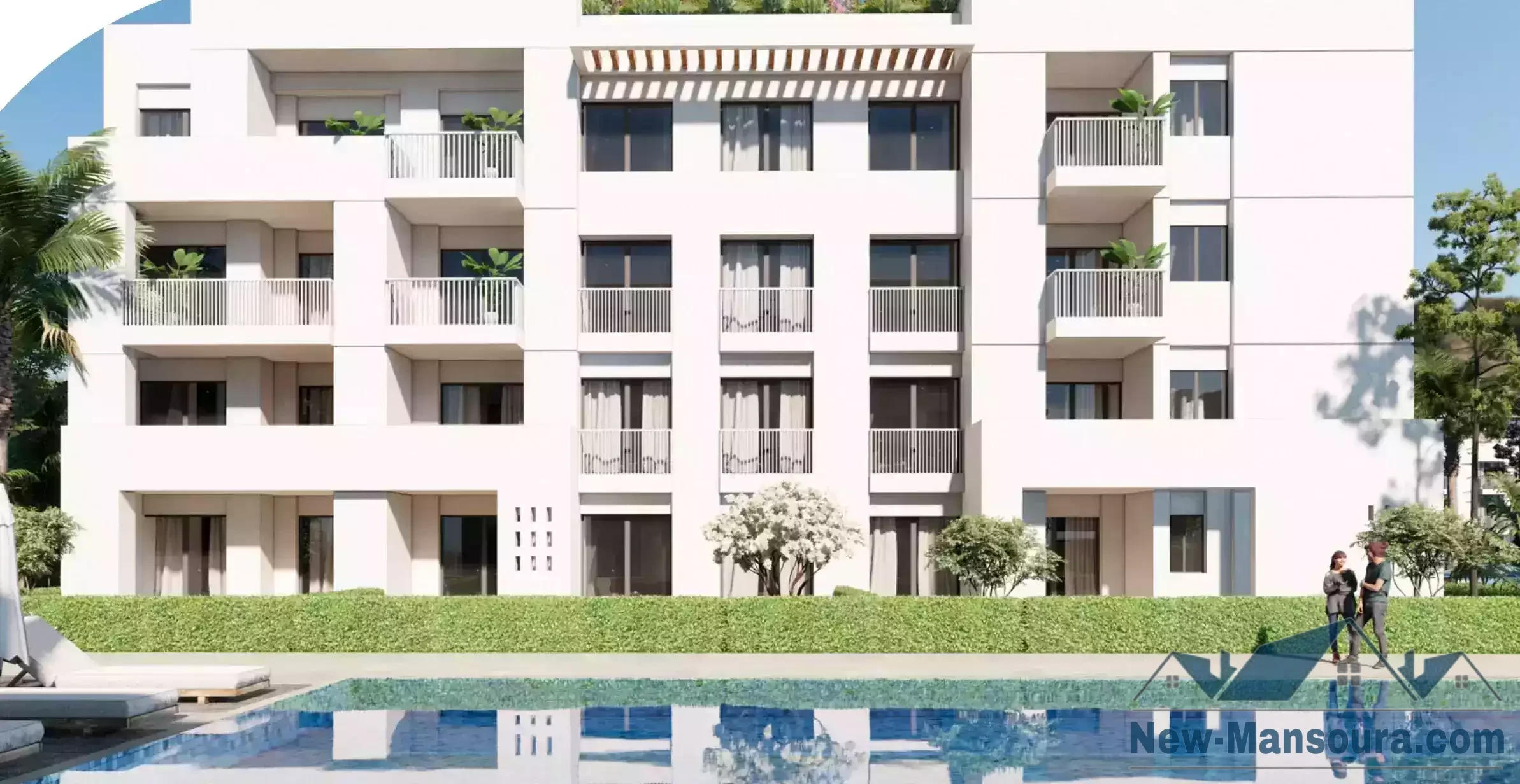 For sale, an apartment of 127 m, ultra super deluxe, ground floor with a 29 m garden, in Doray Bay, Ras El Bar