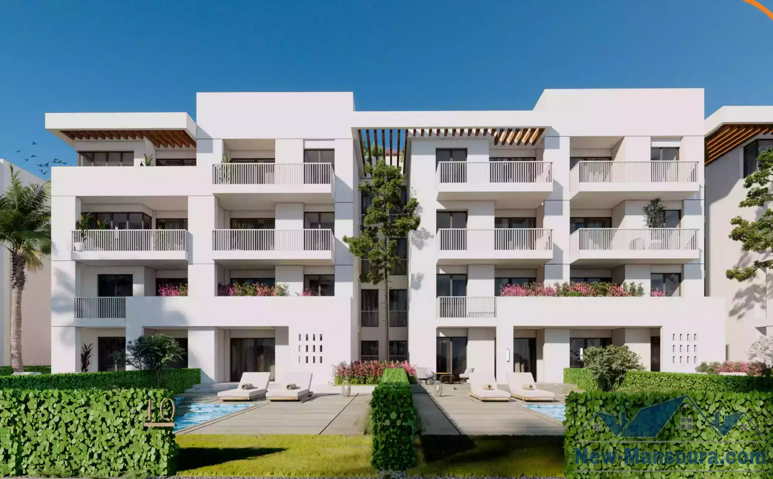 For sale, an apartment of 127 m, ultra super deluxe, ground floor with a 29 m garden, in Doray Bay, Ras El Bar