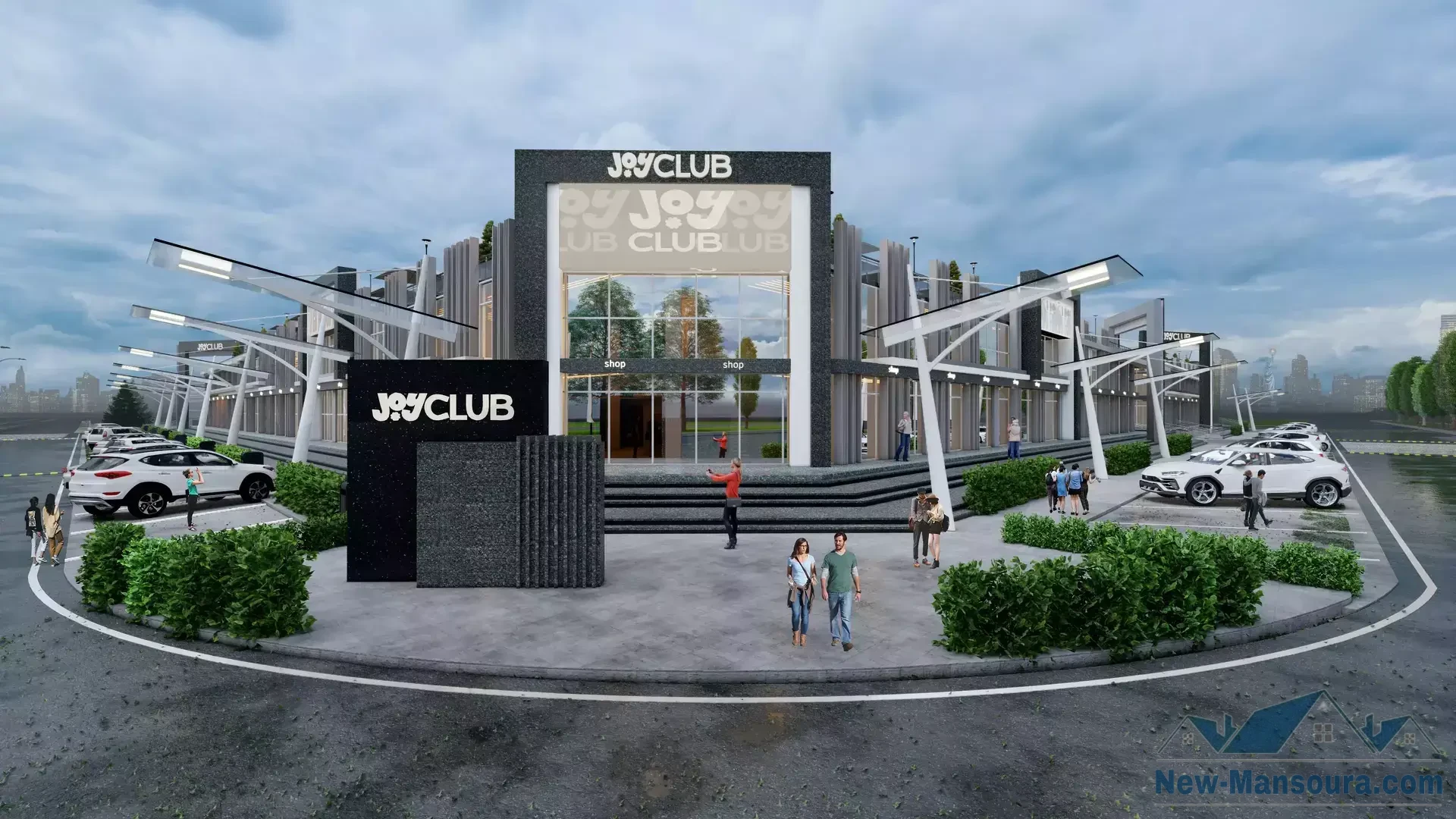 Joy Club is the first commercial entertainment mall in New Damietta by Al  Salam urban - New Mansoura