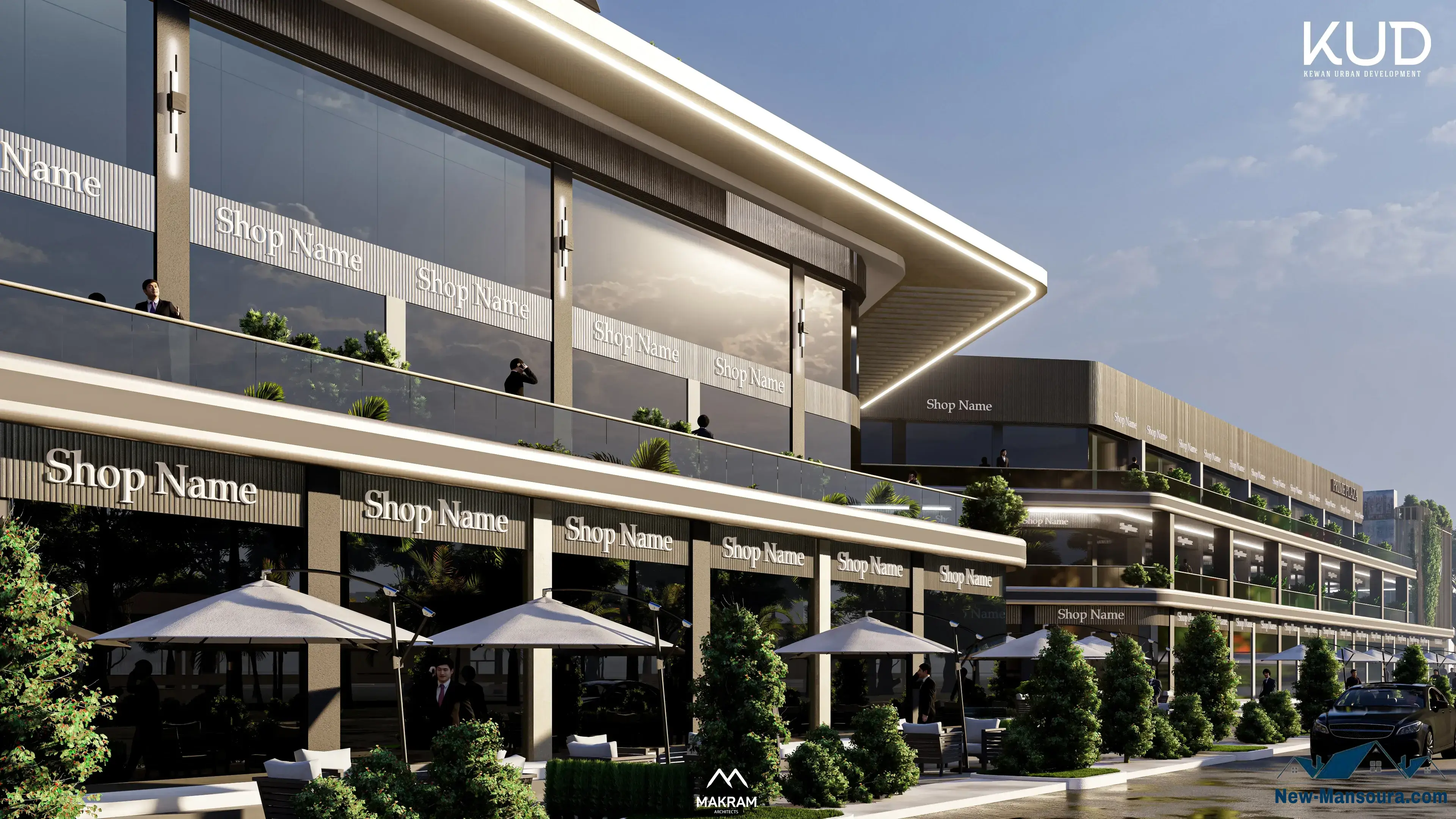 35 m commercial shop with direct road view in a unique investment location on the first floor in Prime Plaza Mall