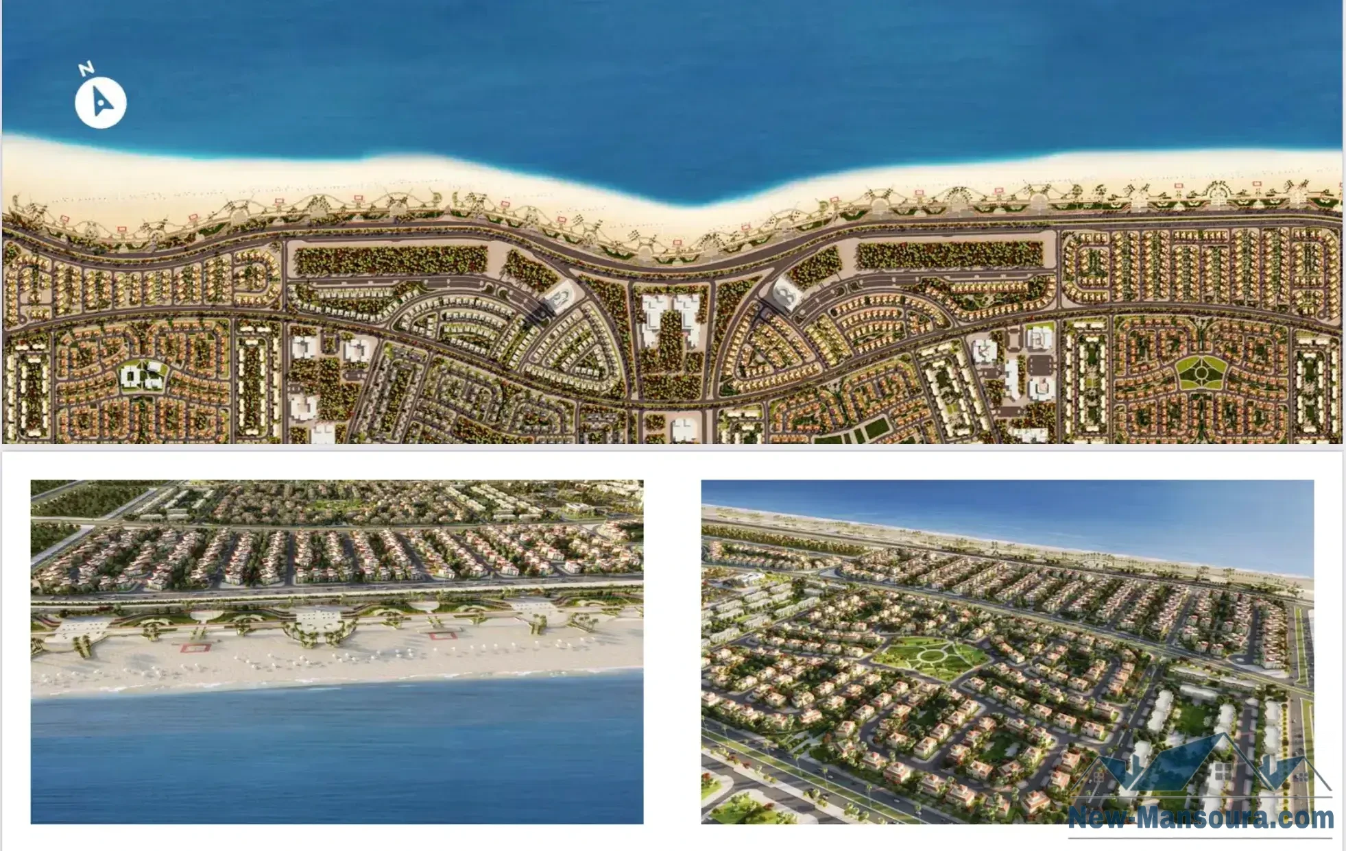 Zahya compound New Mansoura by CityEdge company directly on the sea