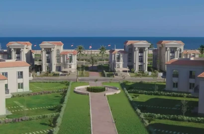 Classic twin villa 502 m for sale on the sea at zahya compound in new mansoura city